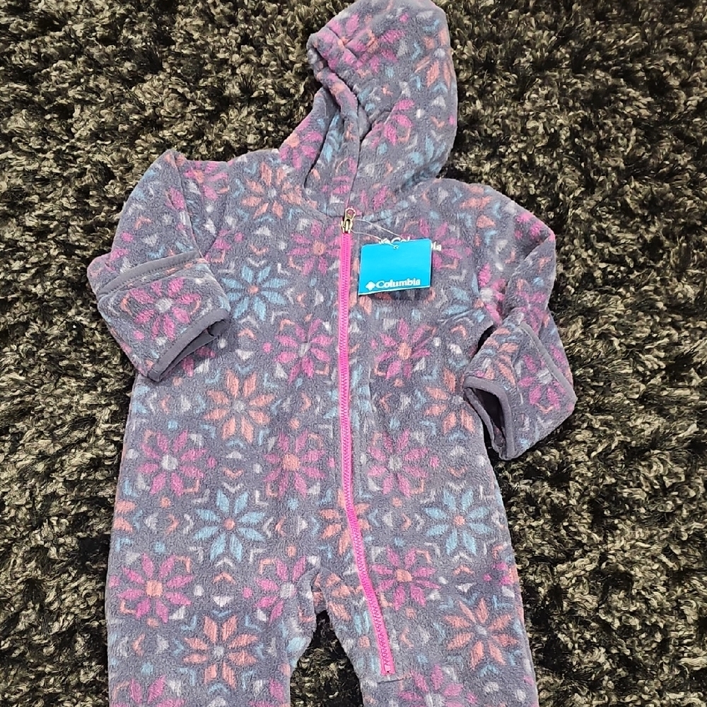 NWT Columbia Infant Snowsuit in Pink and Purple